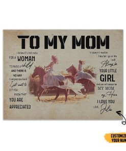 Gearhumans 3D Happy Mothers Day Dear To My Mommy Custom Name Canvas GO150416 Canvas 1 Piece Non Frame M