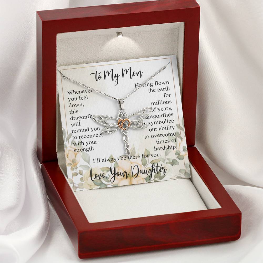Gearhumans 3D Happy Mothers Day Dragonfly Dreams Necklace 5 Gearhumans 3D Happy Mothers Day Dragonfly Dreams Necklace GO26042113 ShineOn Fulfillment