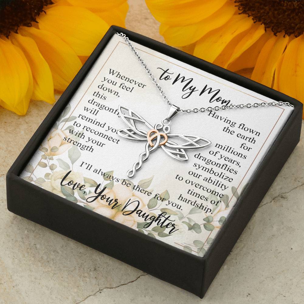 Gearhumans 3D Happy Mothers Day Dragonfly Dreams Necklace 3 Gearhumans 3D Happy Mothers Day Dragonfly Dreams Necklace GO26042113 ShineOn Fulfillment