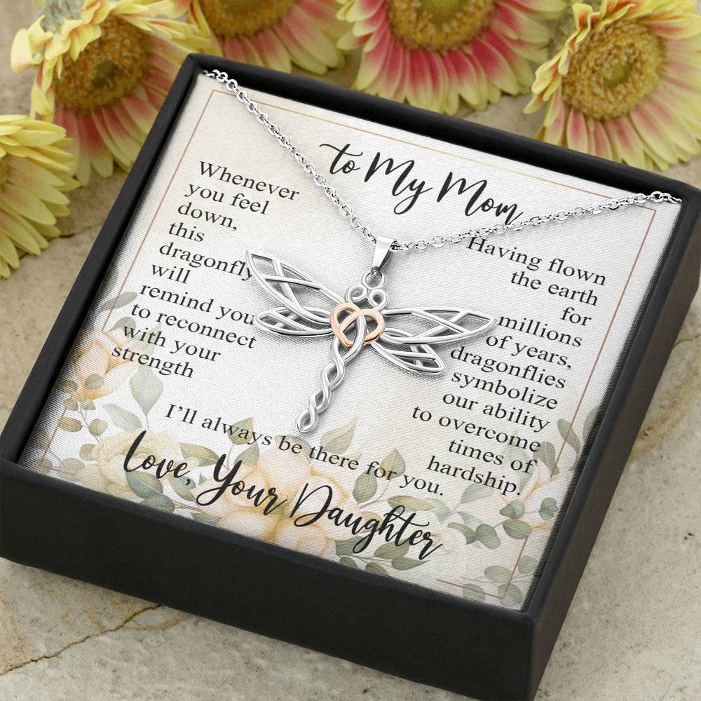 Gearhumans 3D Happy Mothers Day Dragonfly Dreams Necklace 2 Gearhumans 3D Happy Mothers Day Dragonfly Dreams Necklace GO26042113 ShineOn Fulfillment