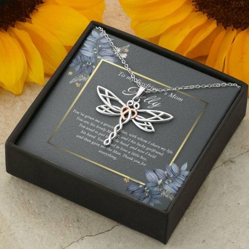 Gearhumans 3D Happy Mothers Day Dragonfly Dreams Necklace GO26042123 ShineOn Fulfillment