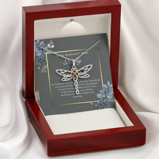 Gearhumans 3D Happy Mothers Day Dragonfly Dreams Necklace GO26042123 ShineOn Fulfillment