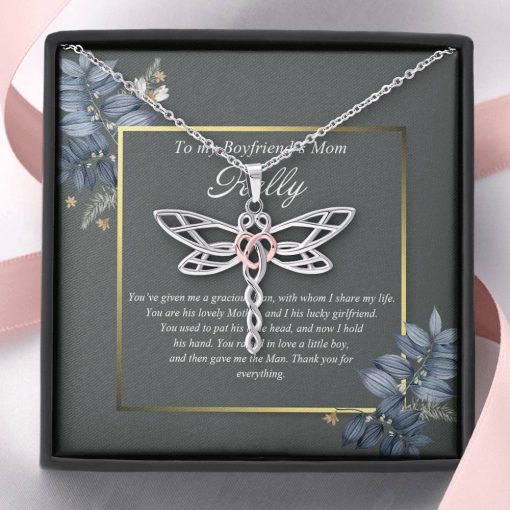 Gearhumans 3D Happy Mothers Day Dragonfly Dreams Necklace GO26042123 ShineOn Fulfillment Standard Box