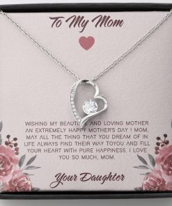 Gearhumans 3D Happy Mothers Day Forever Love Necklace GO23042111 ShineOn Fulfillment Standard Box 