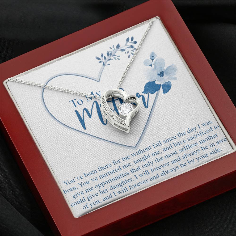 Gearhumans 3D Happy Mothers Day Forever Love Necklace 5 Gearhumans 3D Happy Mothers Day Forever Love Necklace GO26042116 ShineOn Fulfillment Mahogany Style Luxury Box