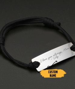 Gearhumans 3D Happy Mothers Day Gift For Mom Custom Name Bracelet Bar GO260359 Bracelet