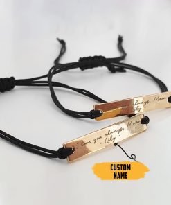 Gearhumans 3D Happy Mothers Day Gift For Mom Custom Name Bracelet Bar GO260359 Bracelet 925 Sterling Silver