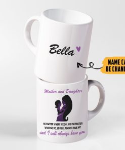 Gearhumans 3D Happy Mothers Day Gift Mother And Daughter Custom Name Mug GO070416 Mug