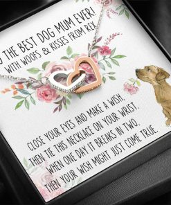Gearhumans 3D Happy Mothers Day Gift To Dog Mom Interlocking Hearts Necklace GO22042122 ShineOn Fulfillment Standard Box 