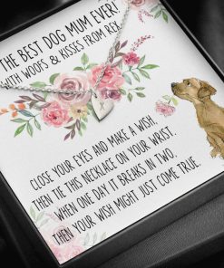 Gearhumans 3D Happy Mothers Day Gift To Dog Mom Sweetest Hearts Necklace GO22042123 ShineOn Fulfillment Sterling Silver - 1 Heart 