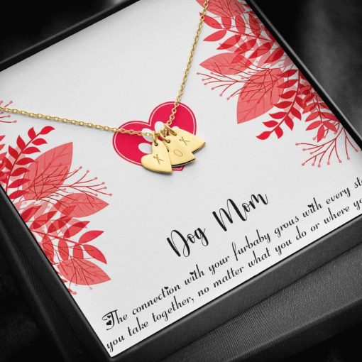 Gearhumans 3D Happy Mothers Day Gift To Dog Mom Sweetest Hearts Necklace GO23042110 ShineOn Fulfillment