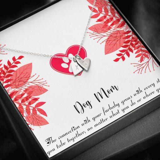 Gearhumans 3D Happy Mothers Day Gift To Dog Mom Sweetest Hearts Necklace GO23042110 ShineOn Fulfillment