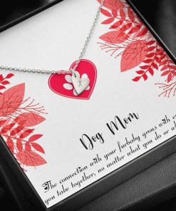 Gearhumans 3D Happy Mothers Day Gift To Dog Mom Sweetest Hearts Necklace GO23042110 ShineOn Fulfillment Sterling Silver - 1 Heart 