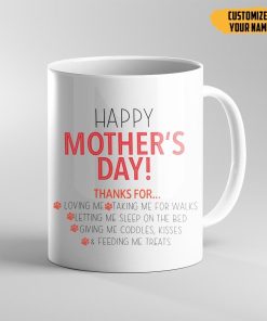 Gearhumans 3D Happy Mothers Day Gift To Dogmom British Bulldog Custom Name Mug GO16042127 Mug 11oz 