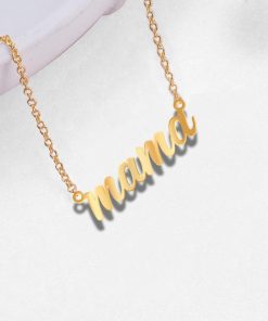 Gearhumans 3D Happy Mothers Day Gift To Mama Custom Necklace GO150414 Necklace 925 Sterling Silver 