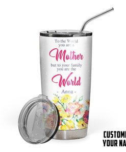Gearhumans 3D Happy Mothers Day Gift To Mother Custom Name Tumbler GO16042110 Tumbler Short 20oz 