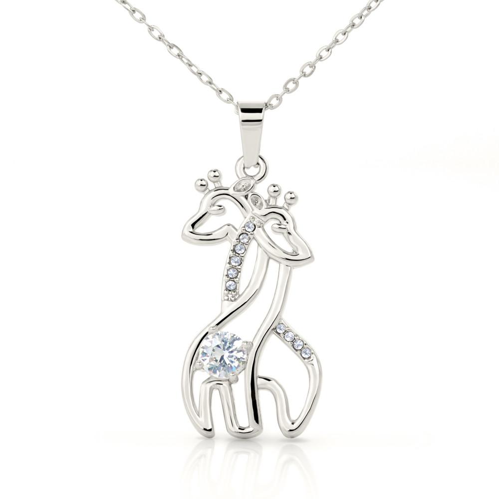 Gearhumans 3D Happy Mothers Day Graceful Love Giraffe Necklace 2 Gearhumans 3D Happy Mothers Day Graceful Love Giraffe Necklace GO22042111 ShineOn Fulfillment