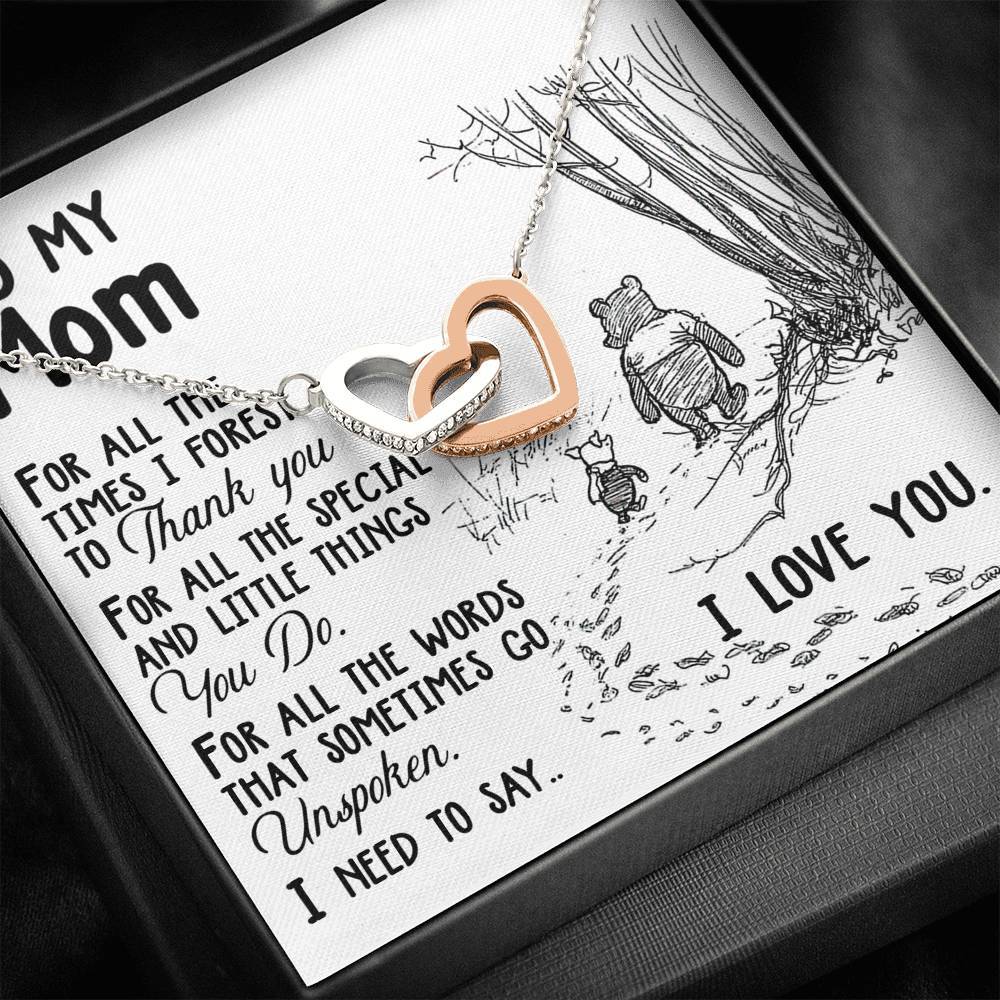 Gearhumans 3D Happy Mothers Day Interlocking Hearts Necklace 1 Gearhumans 3D Happy Mothers Day Interlocking Hearts Necklace GO26042118 ShineOn Fulfillment Standard Box