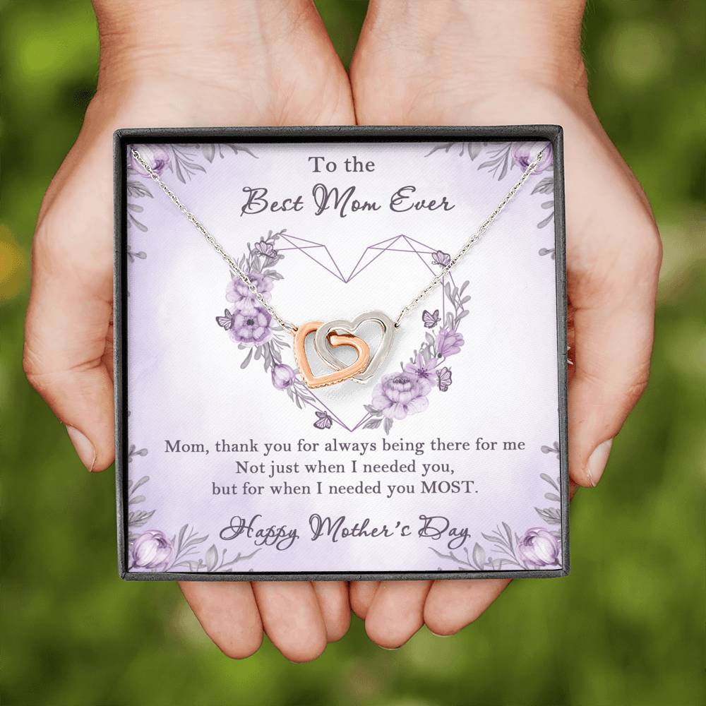 Gearhumans 3D Happy Mothers Day Interlocking Hearts Necklace 2 Gearhumans 3D Happy Mothers Day Interlocking Hearts Necklace GO26042120 ShineOn Fulfillment