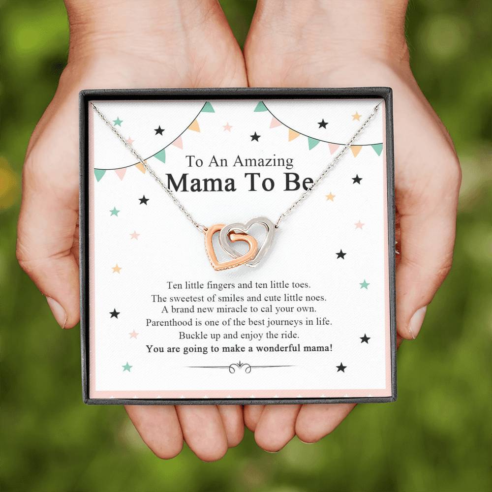 Gearhumans 3D Happy Mothers Day Interlocking Hearts Necklace 2 Gearhumans 3D Happy Mothers Day Interlocking Hearts Necklace GO26042122 ShineOn Fulfillment