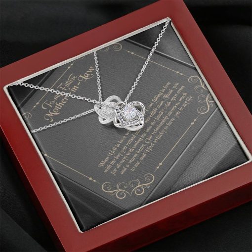 Gearhumans 3D Happy Mothers Day Love Knot Necklace GO22042110 ShineOn Fulfillment