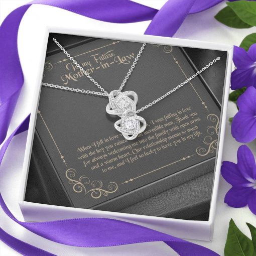 Gearhumans 3D Happy Mothers Day Love Knot Necklace GO22042110 ShineOn Fulfillment