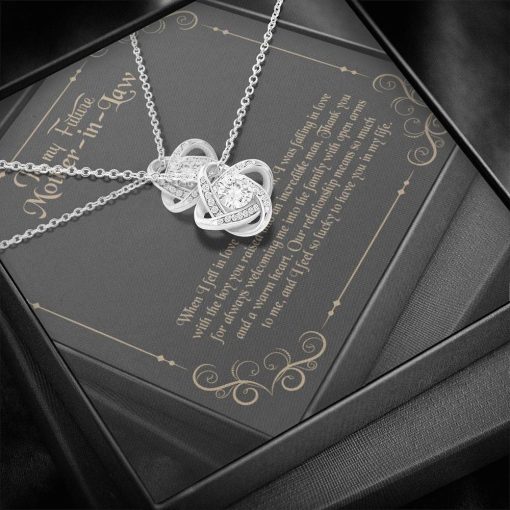 Gearhumans 3D Happy Mothers Day Love Knot Necklace GO22042110 ShineOn Fulfillment