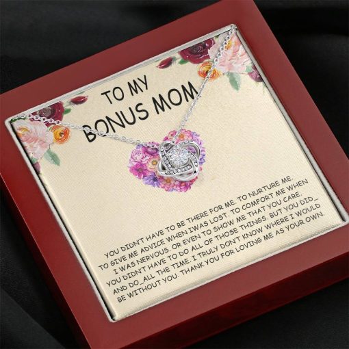 Gearhumans 3D Happy Mothers Day Love Knot Necklace GO22042120 ShineOn Fulfillment