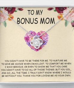 Gearhumans 3D Happy Mothers Day Love Knot Necklace GO22042120 ShineOn Fulfillment Standard Box 