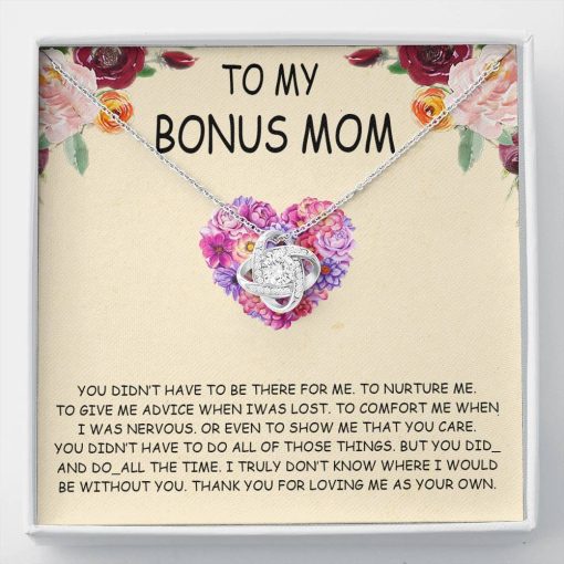 Gearhumans 3D Happy Mothers Day Love Knot Necklace GO22042120 ShineOn Fulfillment Standard Box