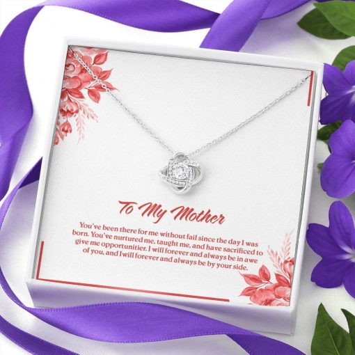 Gearhumans 3D Happy Mothers Day Love Knot Necklace Jewelry ShineOn Fulfillment