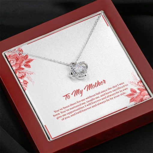 Gearhumans 3D Happy Mothers Day Love Knot Necklace Jewelry ShineOn Fulfillment