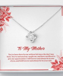 Gearhumans 3D Happy Mothers Day Love Knot Necklace Jewelry ShineOn Fulfillment Standard Box 