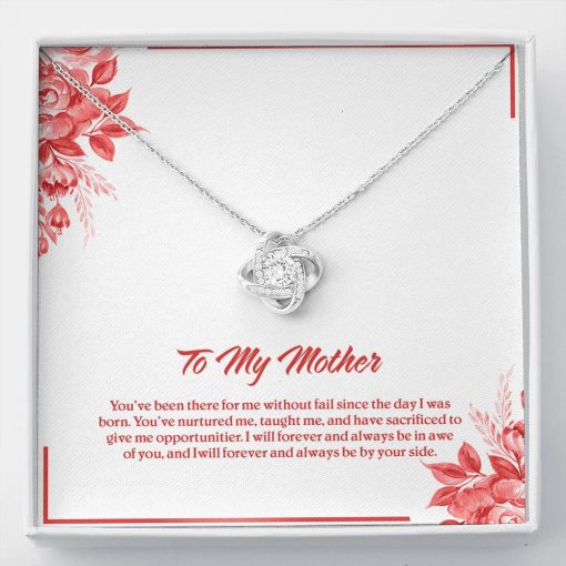 Gearhumans 3D Happy Mothers Day Love Knot Necklace Jewelry ShineOn Fulfillment Standard Box