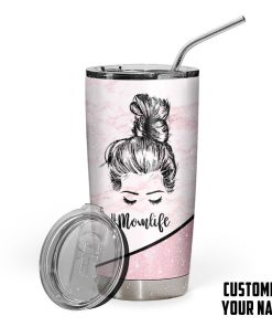 Gearhumans 3D Happy Mothers Day Momlife Custom Name Tumbler GO150423 Tumbler Long 20oz 