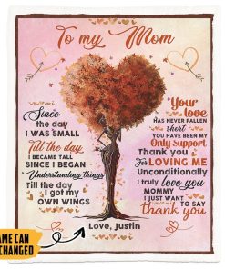 Gearhumans 3D Happy Mothers Day To My Mom From Son Custom Canvas GO130413 Canvas 1 Piece Non Frame M