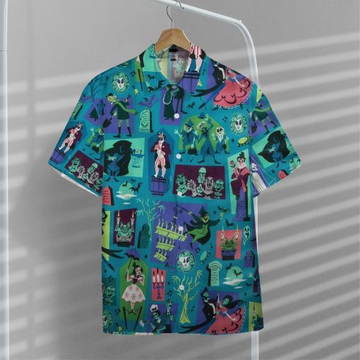 Gearhumans 3D Haunted Maison Hawaii Shirt ZK1705219 Hawai Shirt