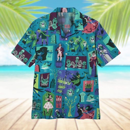 Gearhumans 3D Haunted Maison Hawaii Shirt ZK1705219 Hawai Shirt