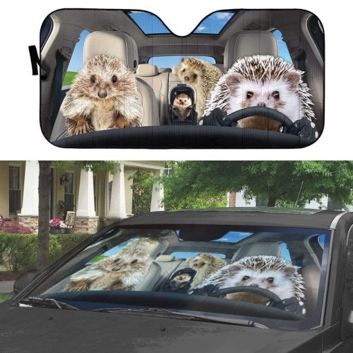 gearhumans 3D Hedgehogs Custom Car Auto Sunshade GS23075 Auto Sunshade