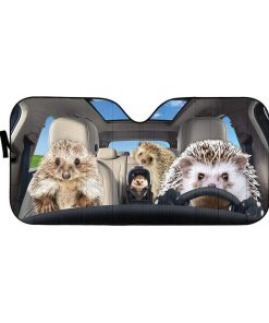 gearhumans 3D Hedgehogs Custom Car Auto Sunshade GS23075 Auto Sunshade 57''x27.5'' 