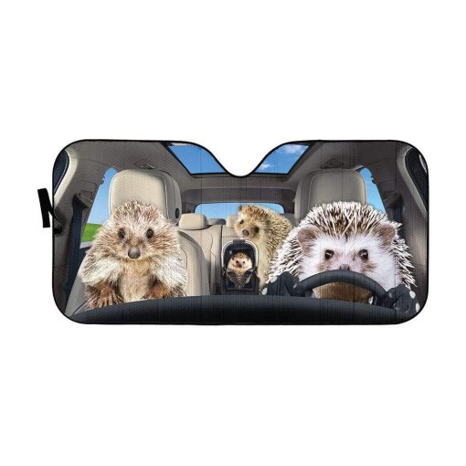 gearhumans 3D Hedgehogs Custom Car Auto Sunshade GS23075 Auto Sunshade 57''x27.5''