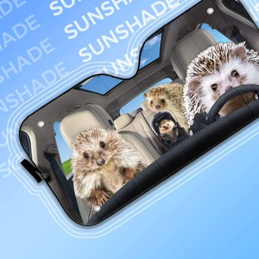 gearhumans 3D Hedgehogs Custom Car Auto Sunshade GS23075 Auto Sunshade