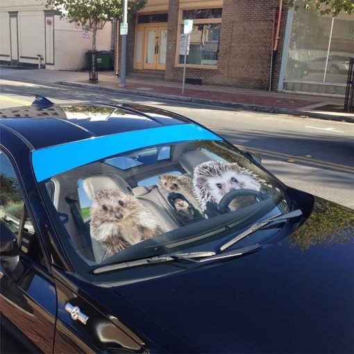 gearhumans 3D Hedgehogs Custom Car Auto Sunshade GS23075 Auto Sunshade