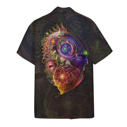 Gearhumans 3D Hippie Magic World In Peace Hawaii Shirt ZB18036 Hawai Shirt