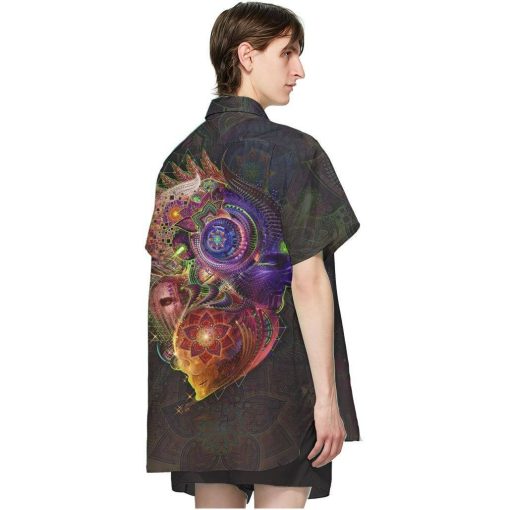 Gearhumans 3D Hippie Magic World In Peace Hawaii Shirt ZB18036 Hawai Shirt