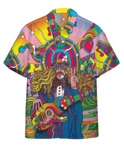 Gearhumans 3D Hippie Psychedelic Hawaiian Custom Short Sleeve Shirts GW24052111 Hawai Shirt Short Sleeve Shirt S 