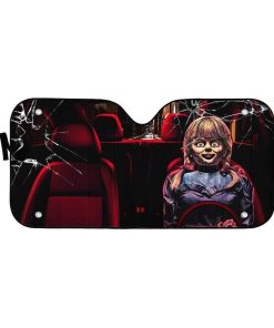 gearhumans 3D Horror Annabelle Custom Car Auto Sunshade GV030821 Auto Sunshade 57''x27.5'' 