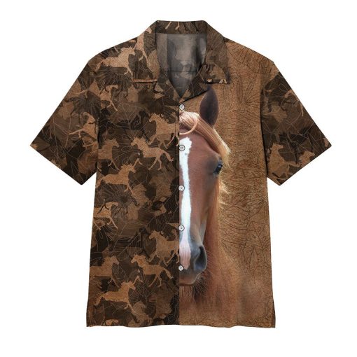 Gearhumans 3D Horse Hawaii Shirt ZZ08046 Hawai Shirt Short Sleeve Shirt S