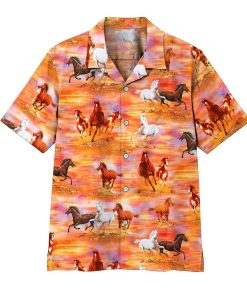 Gearhumans 3D Horse Hawaii Shirt ZZ2605215 Hawai Shirt Short Sleeve Shirt S 