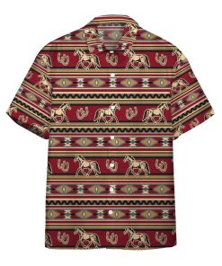 Gearhumans 3D Horse Southwestern Native American Custom Hawaii Shirt GO10052110 Hawai Shirt Short Sleeve Shirt S 